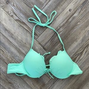 Turquoise bikini top